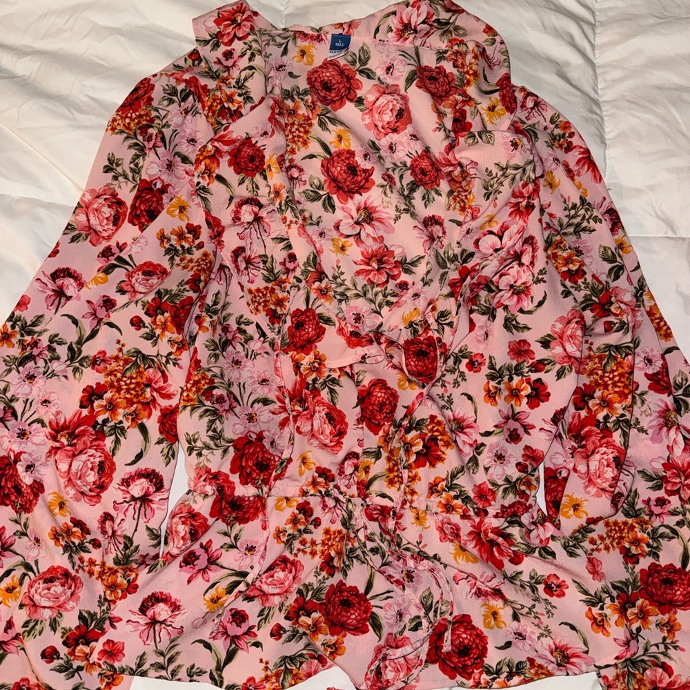 Old Navy Pink Floral Kids Dress - Picture 1 of 4